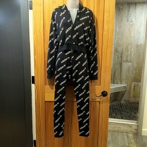 NWOT-Rare Adidas Women's Black Logo Jumpsuit
